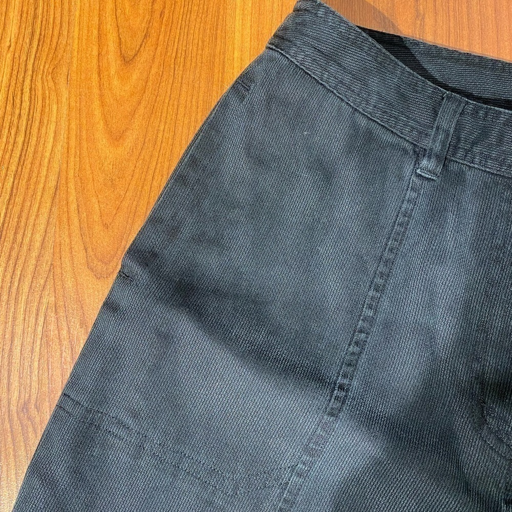J. JILL Stretch black retro y2k 90s flat front high waisted straight leg pants - Picture 3 of 10